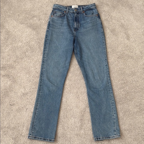 Reformation Jax Stretch High Rise Straight Jeans | Size 25 | Norris Wash - Picture 2 of 9